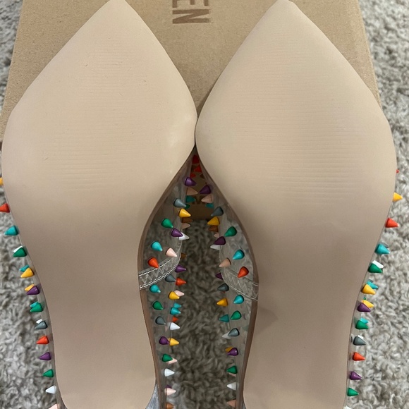 Steve Madden Luiza - Multi Color Studded Heels - Picture 5 of 9